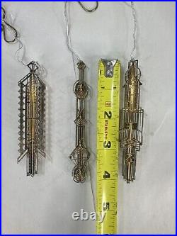 Frank Lloyd Wright Christmas Ornament WS/003, 004, 007 Lot of 3 w Boxes & Papers
