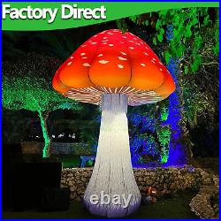 Free Standing Giant LED Inflatable Mushroom Straight Crooked Plant Model Party
