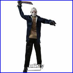 Friday the 13th Animated Jason Voorhees Halloween Decor Plastic Knife 6.5' Sound