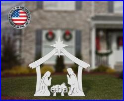 FrontYard Originals All-Weather Outdoor Holy Family Nativity, Waterproof, Mad