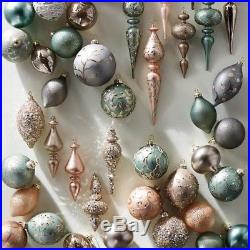 Frontgate Atelier Glam 60-Piece Ornament Collection Handmade, Blown glass