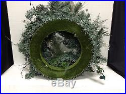 Frontgate Christmas Holiday Centerpiece Table Mixed Metals Glam Wreath 32