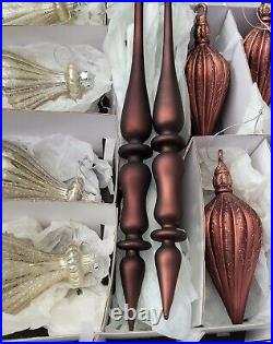 Frontgate Christmas Holiday Collection Assorted Ornaments Box Lot Of 14 MERCURY Frontgate Christmas Holiday Collection Assorted Ornaments Box Lot Of 14 MERCURY