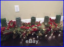 Frontgate Christmas Holiday Joy 5 Pillar Candle Holder