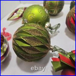 Frontgate Christmas Ornaments Handmade luxury set of 11