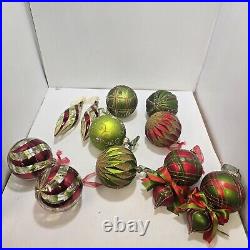 Frontgate Christmas Ornaments Handmade luxury set of 11