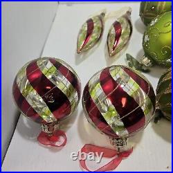 Frontgate Christmas Ornaments Handmade luxury set of 11