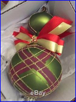 Frontgate Christmas Ornaments Set Of 55 Traditional Red/Green/gold- Set B
