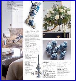 Frontgate French Blue And Linen Ornament Set 158 Pieces