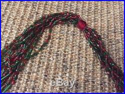 Frontgate Glad Tidings Red/green Bead Garland Set- 12