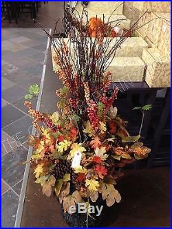 Frontgate Grandinroad Harvest Leaves Fall Autumn Urn Filler Thanksgiving