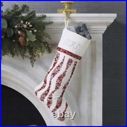 Frontgate Peppermint Swirl Christmas Stocking by Kim Seybert $199 NO MONOGRAM