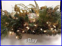Frontgate Shades of Gold Christmas 32 Wreath Pre Decorated Door Centerpiece