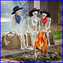 Fun Express Skeleton Cowboy Bonfire Halloween Decorating Kit 19 Pc