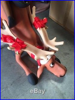 Funny Reindeer with Elf Christmas Decor LM Treasures