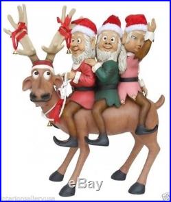Funny Reindeer with Elves Funny Reindeer Collection Reindeer Standing 4.5