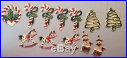 GAIL PITTMAN CHRISTMAS ORNAMENTS 12 pc. Collection Retired 1992-1998