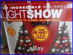 GEMMY Incredible Light Show Musical Light Up Color Changing Christmas Tree Trees