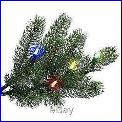 GE 12 ft Artificial Spruce Holiday Decor Pre Lit LED Dual Color Christmas Tree