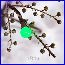 GE 200-Light Brown 6.5′ Winterberry Tree with LED Sugar Plum Lights, Christmas