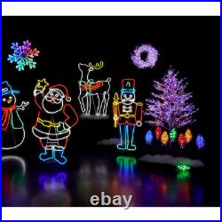 GE 48 StayBright LED Neon Flex Soldier with Holly Leaf Decor Indoor Outdoor NIB
