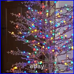 GE 5-ft Winterberry Lighted Twig Brown Artificial Christmas Tree Indoor/Outdoor