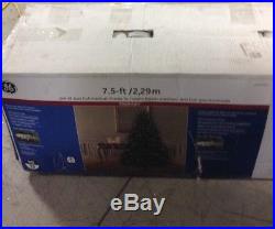 GE 7.5′ Pre Lit LED White Lights Just Cut Medium Frasier Fir Christmas Tree