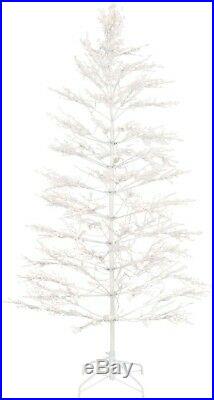 GE 7 ft. White Winterberry Branch Tree with LED Lights