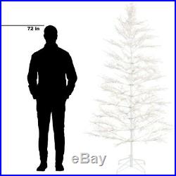 GE 7 ft. White Winterberry Branch Tree with LED Lights