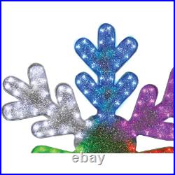 GE Color Effects 168 LED RGB Color-changing Tape Light 30 Snowflake + Remote