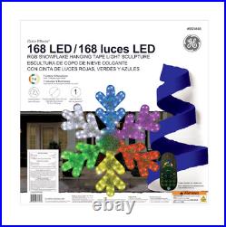 GE Color Effects 168 LED RGB Color-changing Tape Light 30 Snowflake + Remote