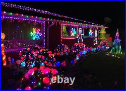 GE Color Effects 168 LED RGB Color-changing Tape Light 30 Snowflake + Remote