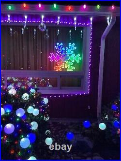 GE Color Effects 168 LED RGB Color-changing Tape Light 30 Snowflake + Remote