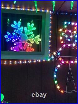 GE Color Effects 168 LED RGB Color-changing Tape Light 30 Snowflake + Remote