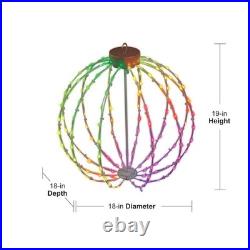 GE Color Effects 18-Inch LED RGB Christmas Ornament with Color Changing Lights