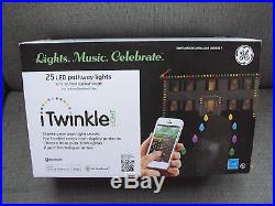 GE ITwinkle Pathway Lights 25-Marker Color Changing LED Christmas Lights Music