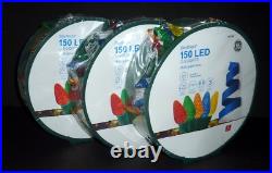 GE StayBright 150 Ct 37.2 ft Constant Multicolor C-5 LED String Lights (3 REELS)