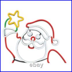 GE Staybright 48-Inch Neon Flex LED Santa Claus Christmas Holiday Decoration