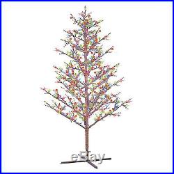 GE Winterberry Christmas Tree 8 ft with 504 Sugar Plum Lights Holiday Decor