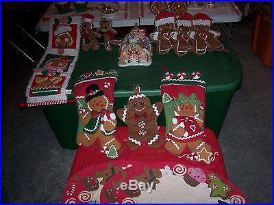 GINGERBREAD AND MORE GINGERBREAD! 45 PIECE WHOLE LOT FROM CRACKER BARREL STORE