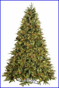 GKI/Bethlehem Lighting 7-1/2' 7.5 Christmas Tree withClear Mini Lights Pine Cones
