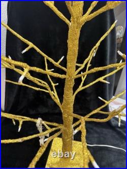 GLITTERVILLE LARGE TREE WITH PINK LIGHTS. Six (6) Feet Tall