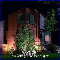 GOODSMANN Low Voltage Landscape Spotlights Replaceable 3W LED 8PK, Dark Brown