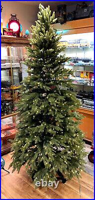GORGEOUS Balsam Hill 7' Premium PreLit Silverado Slim CHRISTMAS TREE (Flip)