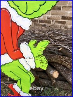 GRINCH Stealing the CHRISTMAS Lights MAX the Red Nose Reindeer Yard Art Decor R GRINCH Stealing the CHRISTMAS Lights MAX the Red Nose Reindeer Yard Art Decor R
