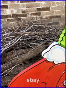 GRINCH Stealing the CHRISTMAS Lights MAX the Red Nose Reindeer Yard Art Decor R GRINCH Stealing the CHRISTMAS Lights MAX the Red Nose Reindeer Yard Art Decor R