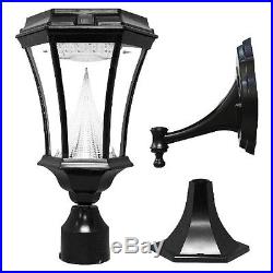Gama Sonic Victorian Bright-Glow Solar Post and Wall Light