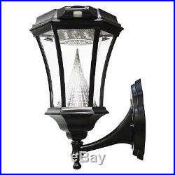 Gama Sonic Victorian Motion-Sensing Solar Post and Wall Light