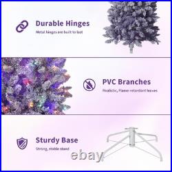 Garveehome 6 Ft Prelit Artificial Christmas Tree Rgb Warm White Lights Pre-Lit