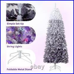 Garveehome 6 Ft Prelit Artificial Christmas Tree Rgb Warm White Lights Pre-Lit